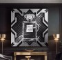 Coco Parfum LV Art Deco Wandbild Schwarz Weiß