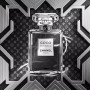 Coco Parfum LV Art Deco Wandbild Schwarz Weiß
