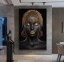 Frau Goldschmuck abstrakt moderne Kunst schwarz