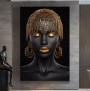 Frau Goldschmuck abstrakt moderne Kunst schwarz