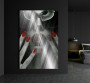 Frau Schwarz Weiss Rot Modern Loft Abstrakt