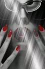 Frau Schwarz Weiss Rot Modern Loft Abstrakt