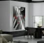 Frau Schwarz Weiss Rot Modern Loft Abstrakt