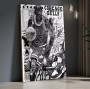 Michael Jordan Graffiti Pop-Art Sport Nike Schwarz W