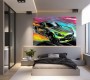 Mercedes AMG Auto Abstrakt Bunt Wandbild Modern