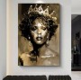 Königin Whitney Houston Soul Musik Popart Gold