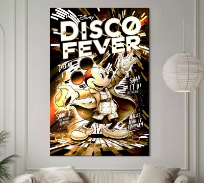 Micky Disco Fever Cartoon Pop Art Wandbild