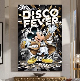 Maus Disco Fever Cartoon Pop Art Comic