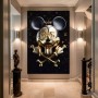 Micky LV Popart Goldoptik Modernes Kult SW
