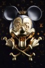 Micky LV Popart Goldoptik Modernes Kult SW