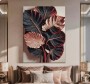 Bunte Blätter Modernes Natur Wandbild 3D Optik