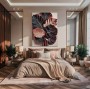 Bunte Blätter Modernes Natur Wandbild 3D Optik