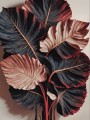 Bunte Blätter Modernes Natur Wandbild 3D Optik
