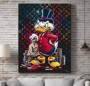 Dagobert Comic Buntes Wandbild Pop Art