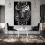 Bullen Kopf Stier Art Deco Wandbild Schwarz Weiß