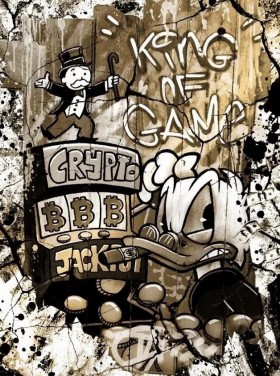 Dagobert Graffiti Modern Comic Gold Dagobert Graffiti Modern Comic Gold