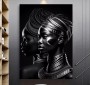 Frauen Schwarz Weiß Modern Wandbild Afrika