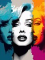 Marilyn Monroe Pop Art Buntes Modernes Wandbild