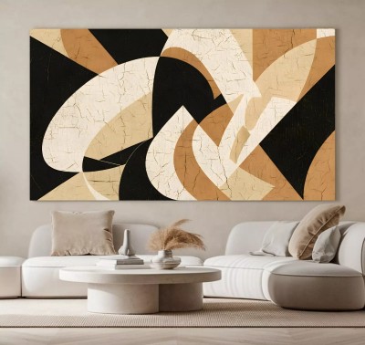 Abstrakt Wandbild Pastell Töne Schwarz Modern Loft