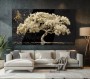 Weißer Baum Wandbild Modern Kunst Natur Schwarz