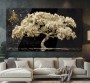 Weißer Baum Wandbild Modern Kunst Natur Schwarz