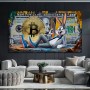 Bugs Bunny B Coin Börse Wandbild Graffiti Pop Art