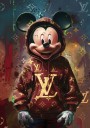 Nicky im LV Hoody Wandbild