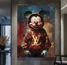 Nicky im LV Hoody Wandbild