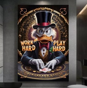 Dagobert Poker Casino Wandbild Pop Art Modern