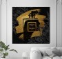 Coco Parfum Wandbild Popart Schwarz Gold Gelb