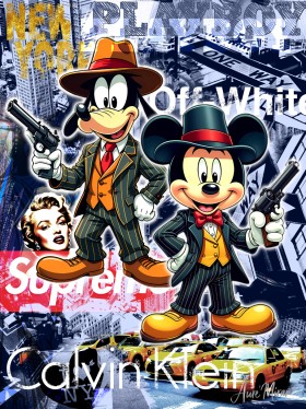Goofy und Micky New York Pop Art