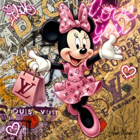Minnie LV Love Leinwand Poster Pop Art