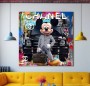 Micky-Maus Street-Art Pop-Art Modern Mercedes