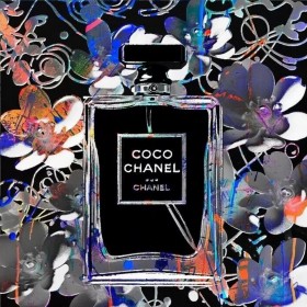 Coco Parfum Pop-Art Blumen Abstrakt