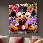 Micky & Minnie Love Pop Art – Mickey Maus Leinwand auf Keilrahmen | Wandbild Kunst fürs Wohnzimmer