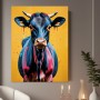 Bunte Kuh im Pop-Art-Stil