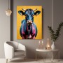 Bunte Kuh im Pop-Art-Stil