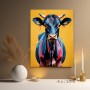Bunte Kuh im Pop-Art-Stil