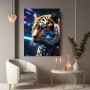 Cyber Tiger im Neonlicht