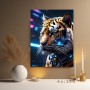 Cyber Tiger im Neonlicht