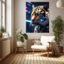 Cyber Tiger im Neonlicht