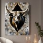 Majestätischer Stier in Gold