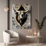 Majestätischer Stier in Gold