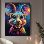 Coole Maus mit Brille