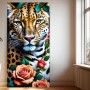 Jaguar mit Rosen