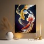 Goldene Koi im Sternenfluss