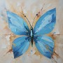 Blauer Schmetterling in Acryloptik