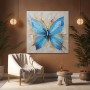 Blauer Schmetterling in Acryloptik