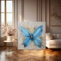 Blauer Schmetterling in Acryloptik