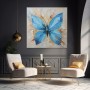 Blauer Schmetterling in Acryloptik